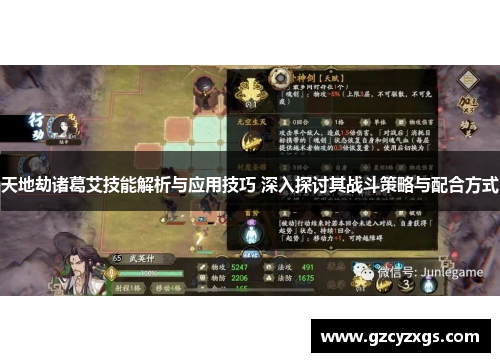 天地劫诸葛艾技能解析与应用技巧 深入探讨其战斗策略与配合方式